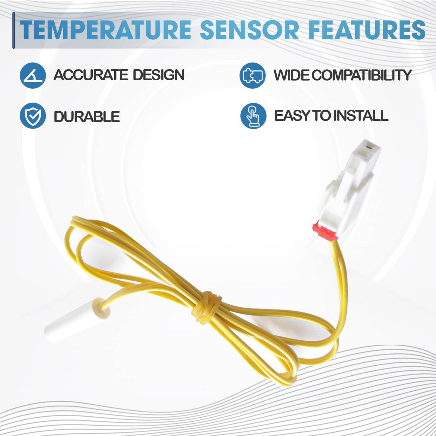 DA32-10104N Temperature Sensor by Seentech Works with Sam-Sung Refrigerator; Replaces partnumbers: 114002, DA32-10104V