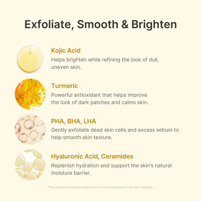 medicube Body Peel Shot with Kojic Acid and Turmeric | Gentle Body Brightening & Exfoliating Serum with BHA, LHA & PHA for Dead Skin Cells, Uneven Looking Skin & Excess Sebum | 9.46 fl.oz