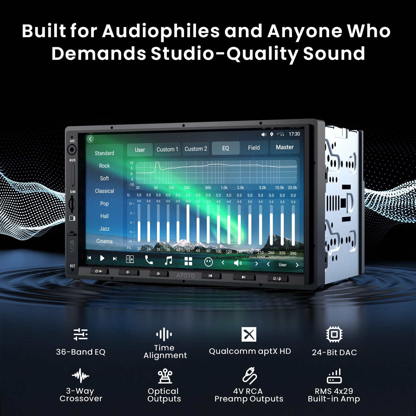 ATOTOZONE X10 7" Double-DIN Android Car Stereo, 8G+128G in-Dash Nav, Backup Cam w Recording, AI Agent & AI Vision, Re-Mote LiveView, 4G LTE, 7.1.2-Ch Audio, HDMI in, Wireless CarPlay/Android Auto