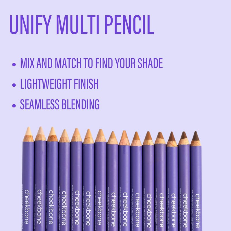 Cheekbone Unify Complexion Multi Pencil, 1 Fair, Creamy Multi-Use Face Stick for Concealing, Brightening & Sculpting, Buildable, Lightweight Formula, Vegan & Cruelty Free, 0.1 oz.