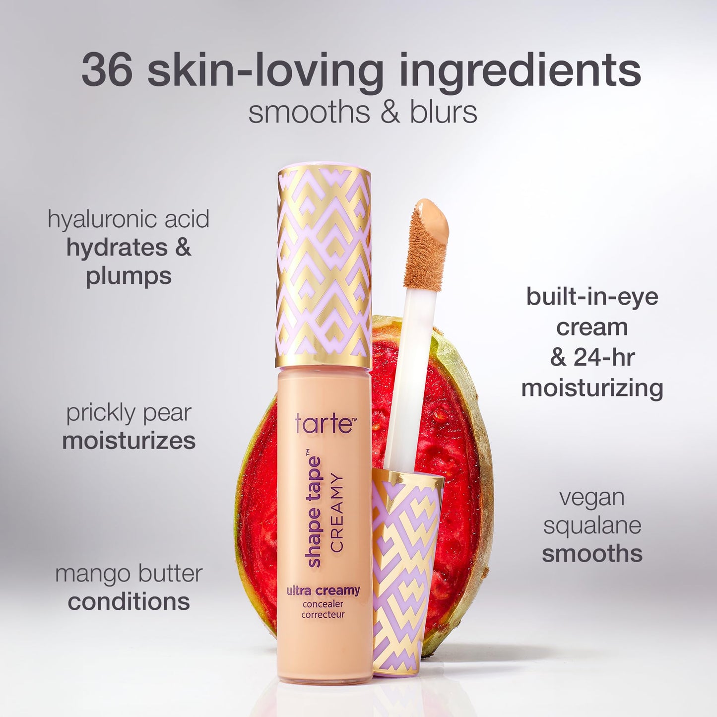 tarte shape tape creamy concealer – Full Coverage Makeup with Built-In Eye Cream, 24HR Hydrating Natural Moisturizing Matte Finish for Redness & Fine Lines, Vegan & Cruelty-Free, full size, 60W