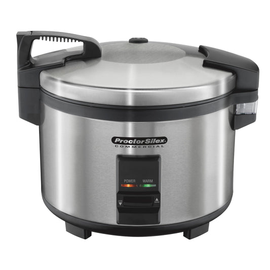 Proctor Silex Commercial 37540 Rice Cooker/Warmer, 40 Cups Cooked Rice Capacity, Nonstick Inner Pot, Hinged Lid, Stainless Steel Housing, Conforms to NSF