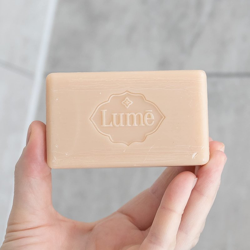 Lume Triple Milled Bar Soap - Rich Moisture & Gentle Cleansing - Paraben Free, Phthalate Free, Skin Safe - 5 ounce (Pack of 4) (Clean Tangerine)