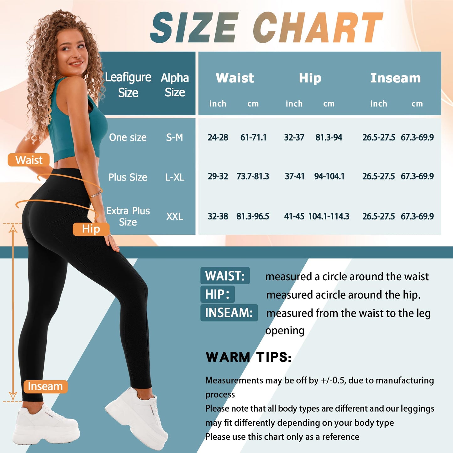SINOPHANT High Waisted Leggings with Pockets Women, Full Length Capri Buttery Soft Stretchy Yoga Pants(Full Black,S-M)