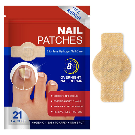 Fungal Nail Patches -Toenail Treatment Extra Strength 21Pcs- Nail Repair for Restores Damaged Nails and Appearance of Discolored