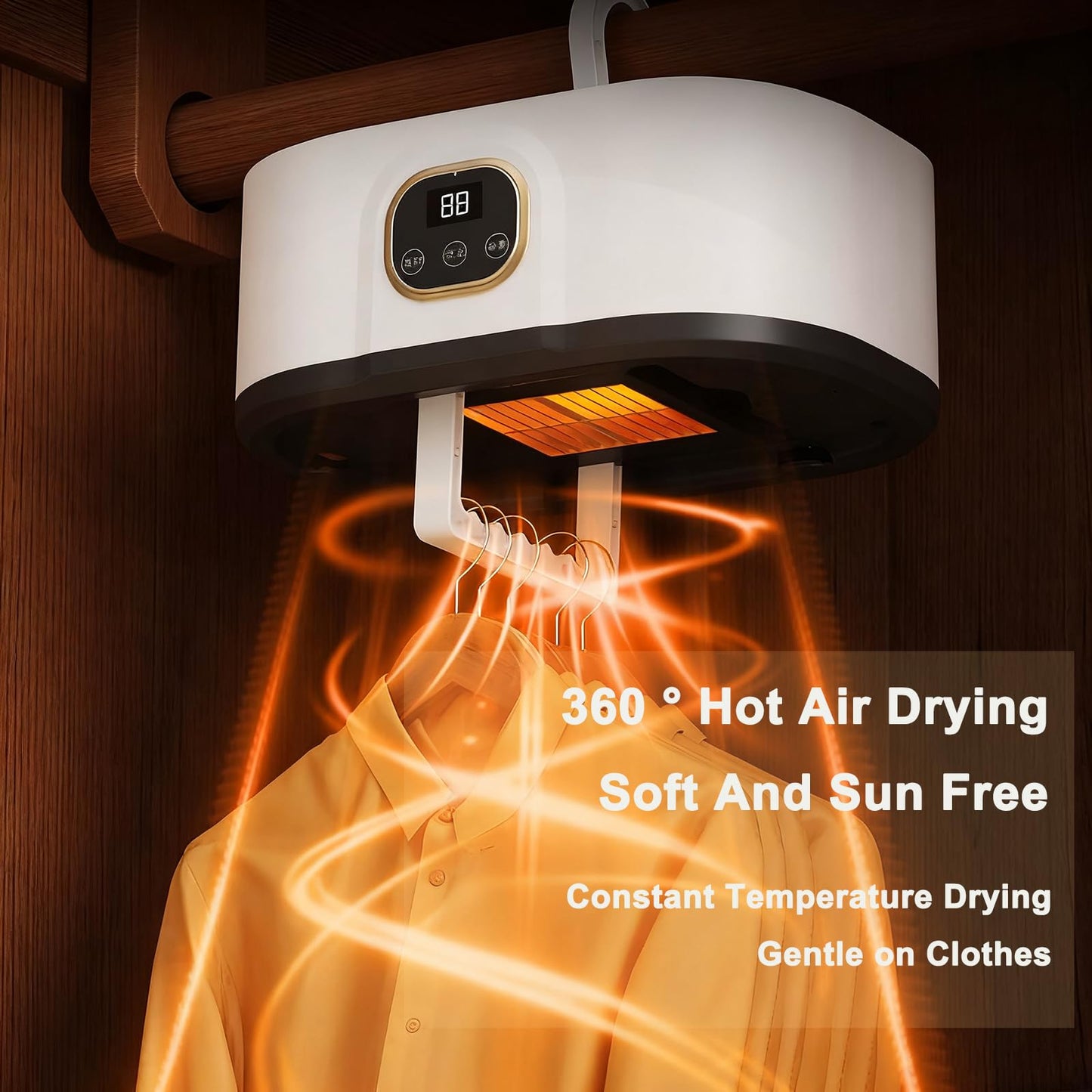 Portable Clothes Dryer,Mini Laundry Dryers,Small Compact Foldable Dryer with Adjustable Timer and for Apartment, RV,Travel,Home,School