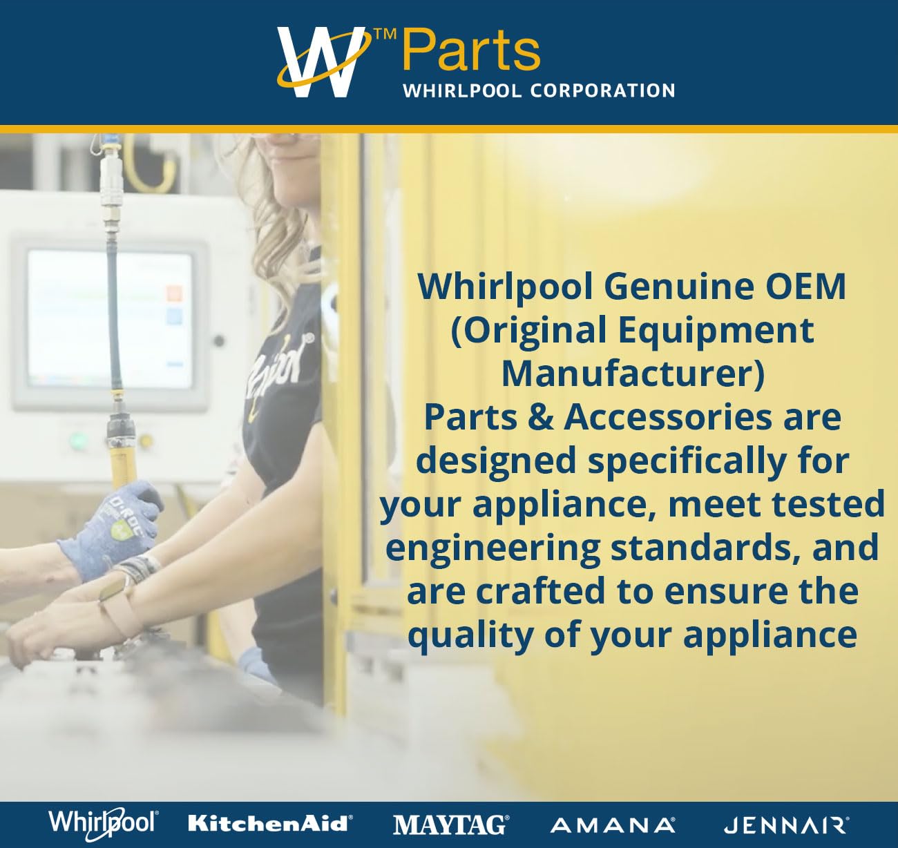 Whirlpool W11087226 Genuine OEM Dishwasher Electronic Control Board Replacement Part - Replaces W10919360