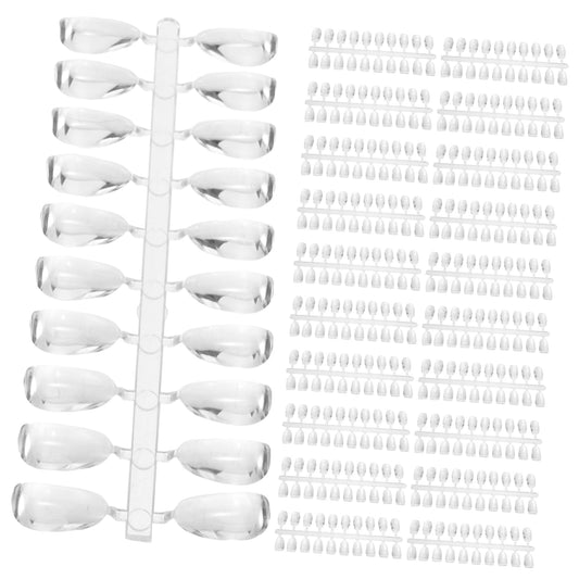 Hemoton 200pcs Pattern-making Nails Nail Art Tools Nail Salon Tool Art Accessory Manicure Color Cards Color Show Cards Display False Nails Polish