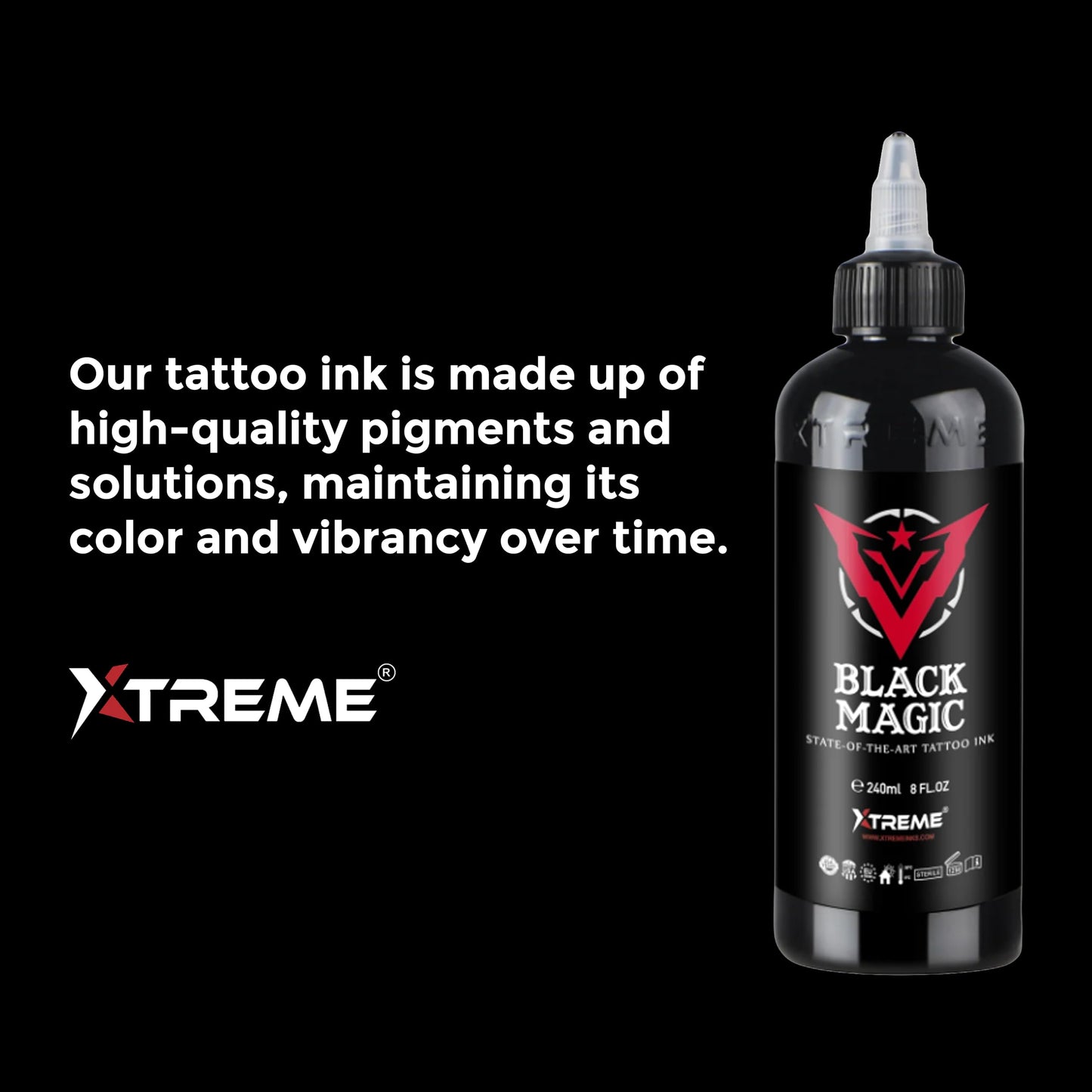 Xtreme Ink Opaque Gray Set: Elevate Tattoo Artistry with 5 Shades, Extra Light, Light, Medium, Dark, and Extra Dark, Acrylic-Free, Water-Based, Premium Inks for Grayscale Perfection (Set of 5, 1/2 oz)