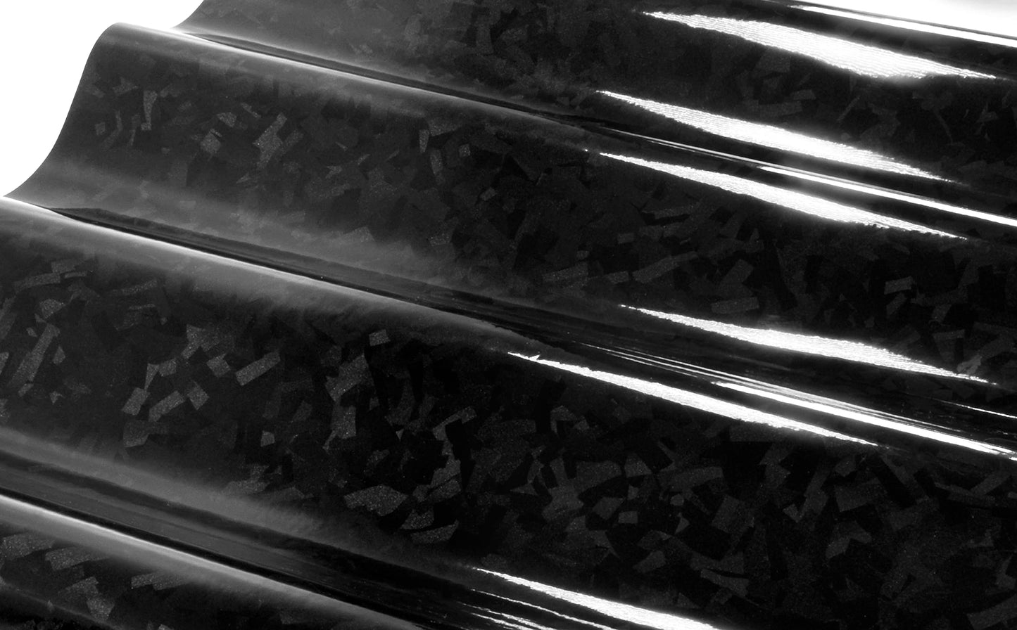 VViViD+ Forged Composite Carbon Vinyl Wrap Roll (25ft x 5ft, Gloss Black)