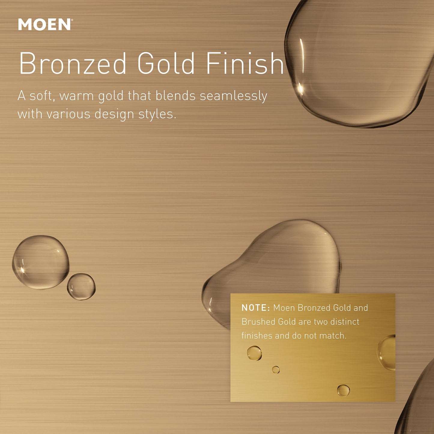 Moen Orivesi Bronzed Gold One-Handle High Arc Pulldown Kitchen Faucet with Power Boost, 87891BZG