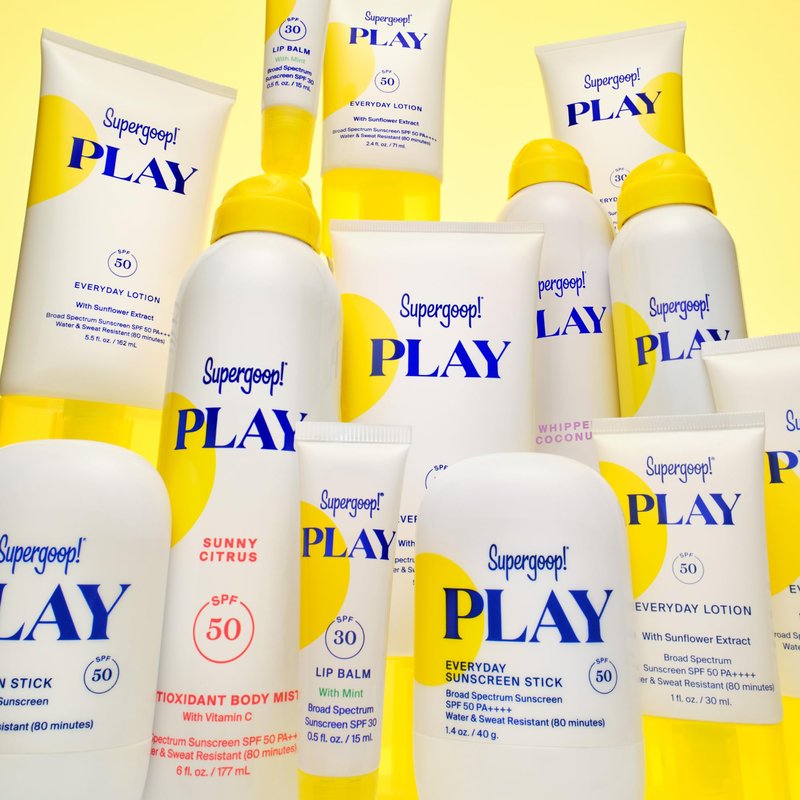 Supergoop! PLAY Antioxidant Body Mist w/Vitamin C - 6 fl oz - SPF 50 PA++++ Broad Spectrum Sunscreen - Body Spray - Great for Active Days - Sunny Citrus
