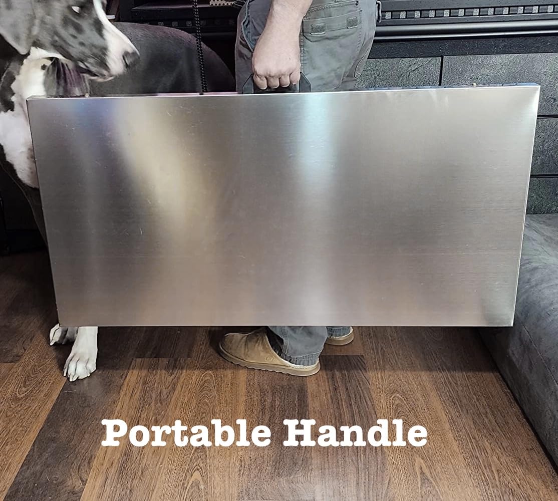 1100Lbs / 0.2Lbs Livestock Scale, Large Digital Pet Dog Scale, for Veterinary with 40.6x20.5in Stainless Steel Platform, Heavy Duty Industrial Shipping Scale for Large Breed Animal Farm