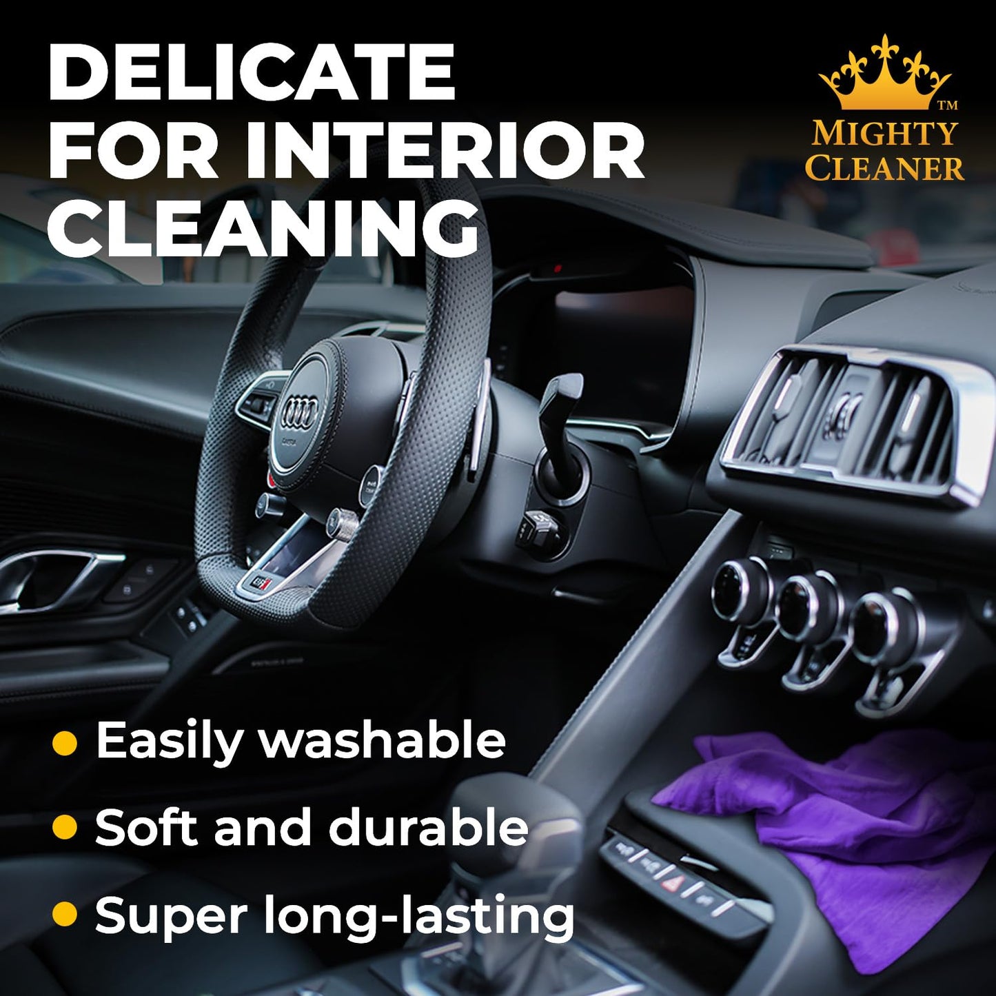Premium 2pk +1 Free Shammy Cloth for Car Drying - 26"x17" - Super Absorbent Chamois Towel - Scratch-Free, Reusable & Soft Wash Cloth - Car Drying Towels