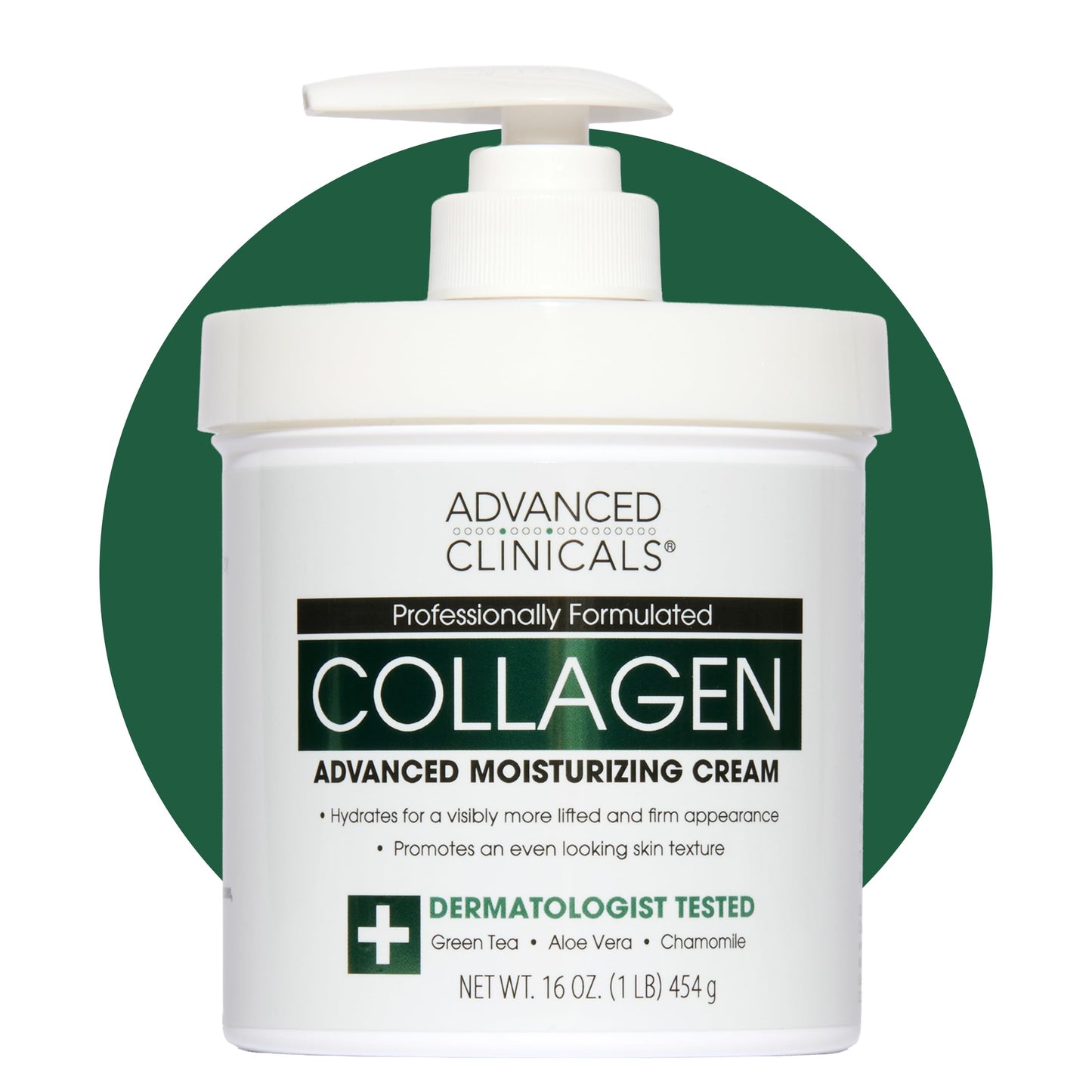 Advanced Clinicals Collagen Cream Body Lotion & Face Moisturizer W/Vitamin E | Skincare Moisturizing Collagen Lotion For Women, Men, Hand, & Neck Improves Look Of Crepey Skin & Uneven Dry Skin, 16Oz