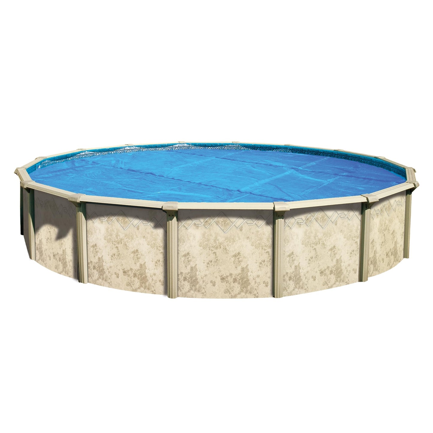 In The Swim 12' Standard Blue Round Solar Pool Cover 8 Mil for Solar Heating Above Ground Pools and Inground Pools