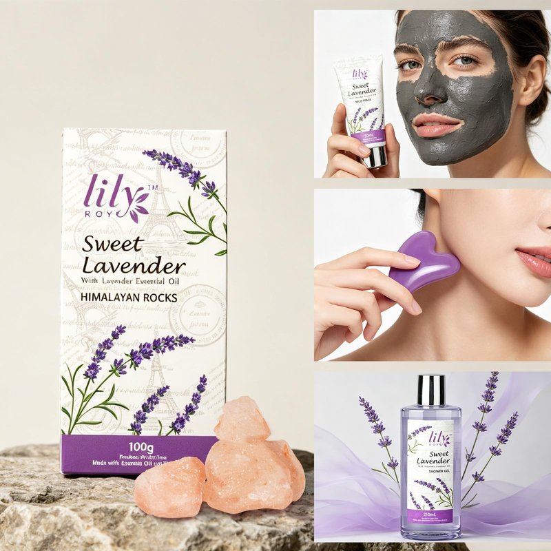 Gifts for Women, Birthday Gifts, 22 Piece Lavender Spa Gift Basket for Women, Mother's Day Gift Basket for Mom - Bath and Body Skin Care Set for Women, Spa Kit | Valentines Day Gift, Christmas Gift