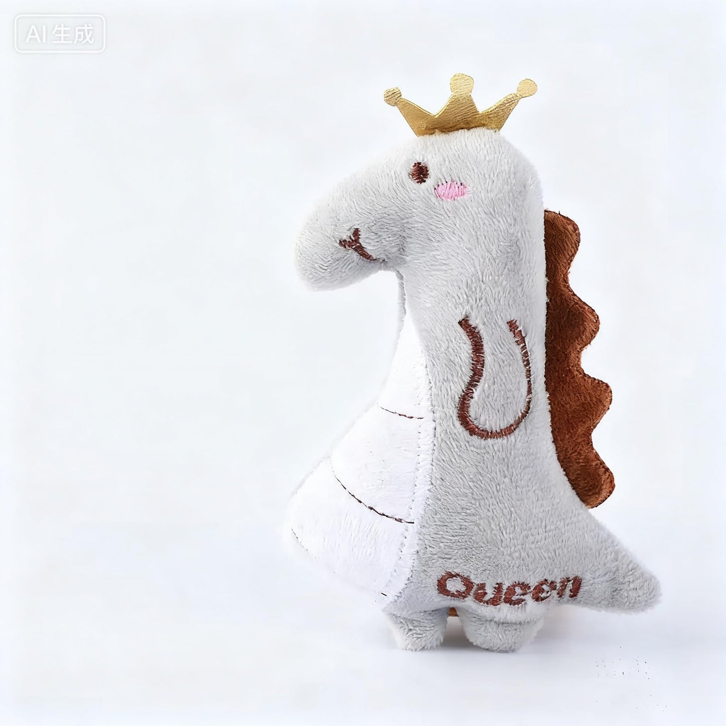 Cat Toy Interactive Toy Plush Kittens Kitty Dinosaur Shaped Toy, White Cat Chew Catnip Toy Indoor Dinosaur Toys for Cats （4.7 inch - 1pcs - GREY0014
