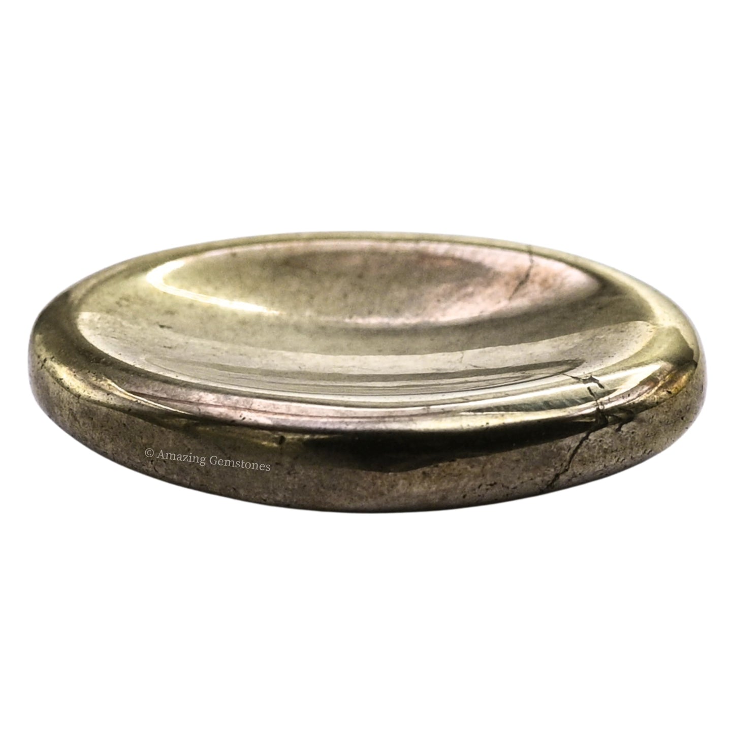 Amazing Gemstone Pyrite Worry Stone Crystals and Healing Stones - Worry Stones for Stress Relief Gifts - Piedra Crystal Fidget for Meditation, Relaxation - Unique Stocking Stuffers, Gifts for Women