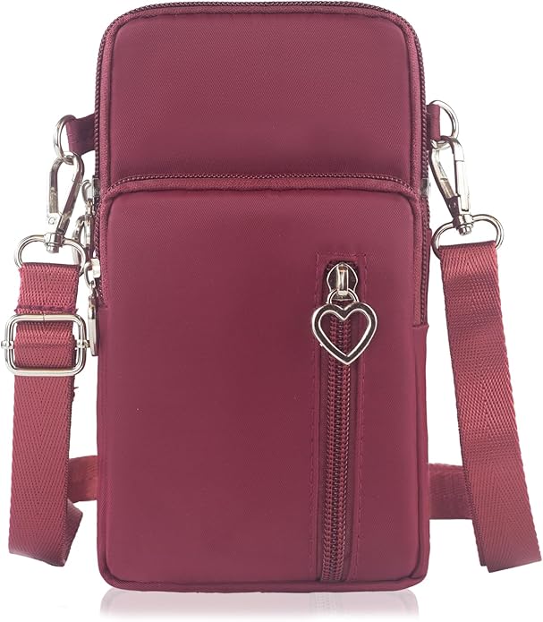 JANKS Small Crossbody Bag for Women - Mini Phone Purses with Crossbody Strap and Wallet - Nylon Arm Bag