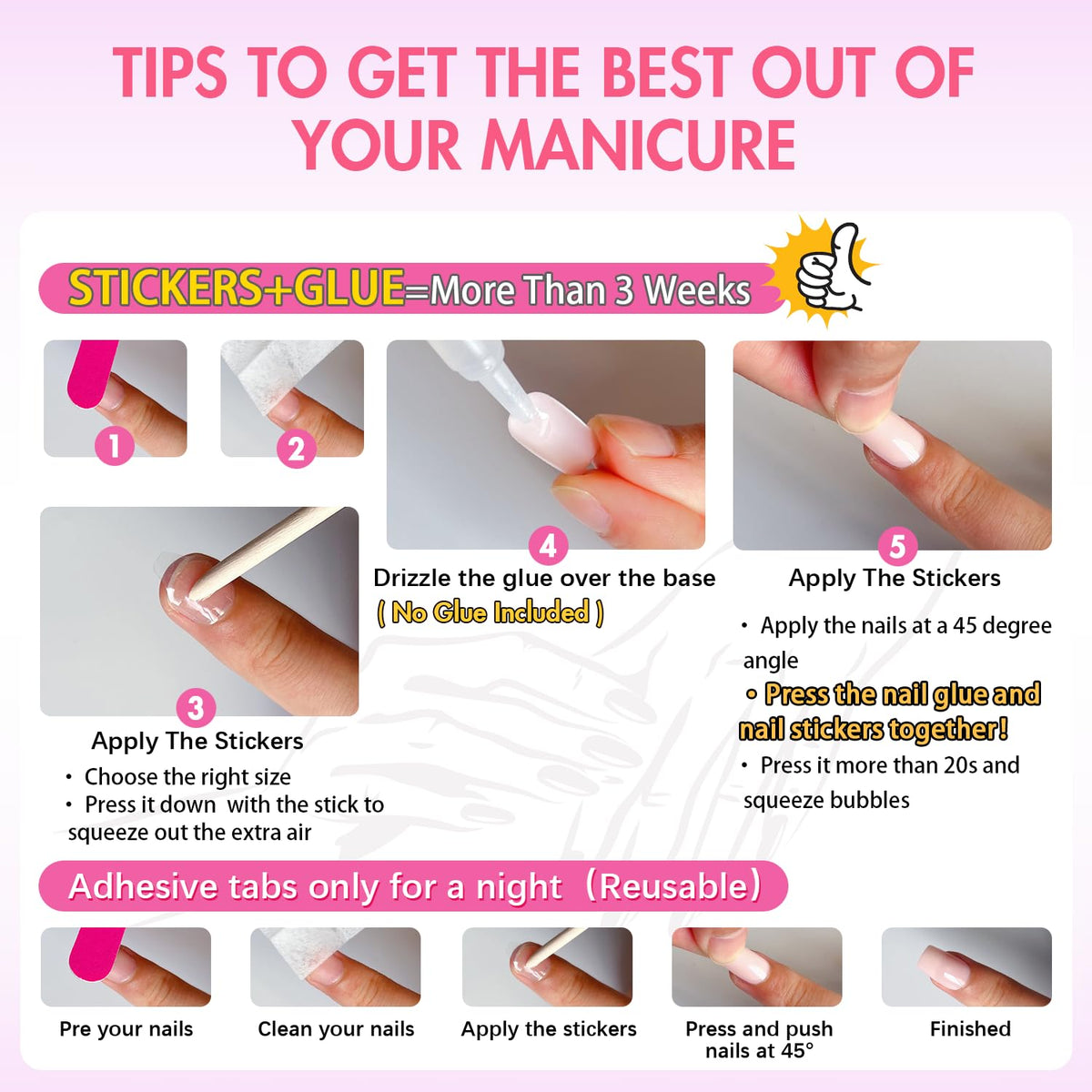 Light Pink Press On Nails Short Square, KXAMELIE Natural Gel Nails Glue on Acrylic Nails Press ons Featured Protective Coat Thick Reusable Fake Nails Solid Color 24 Short Coffin Artificial Nails