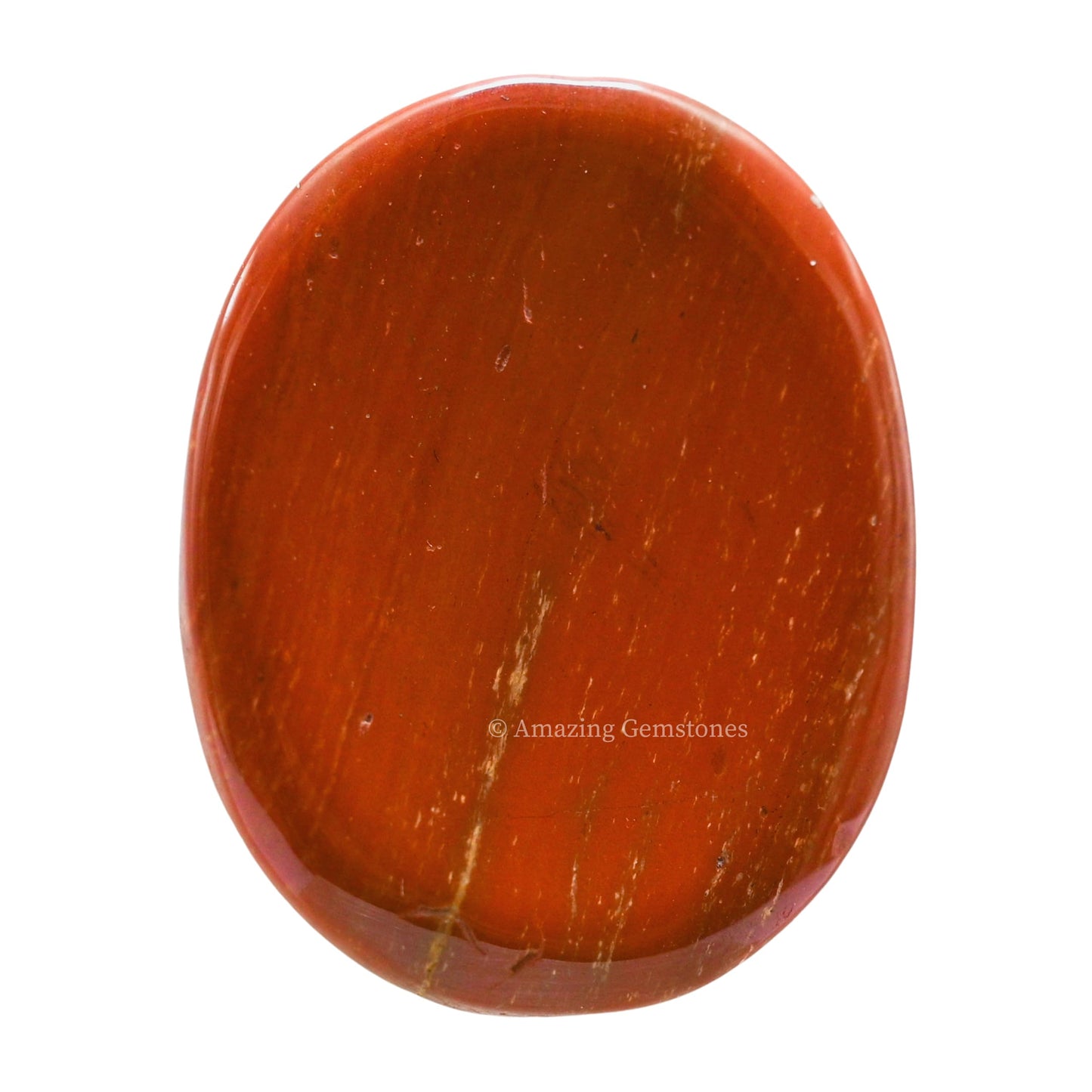Amazing Gemstone Red Jasper Worry Stone Crystals and Healing Stones - Worry Stones for Stress Relief Gifts - Piedra Crystal Fidget for Meditation - Unique Stocking Stuffers and Birthday Gifts