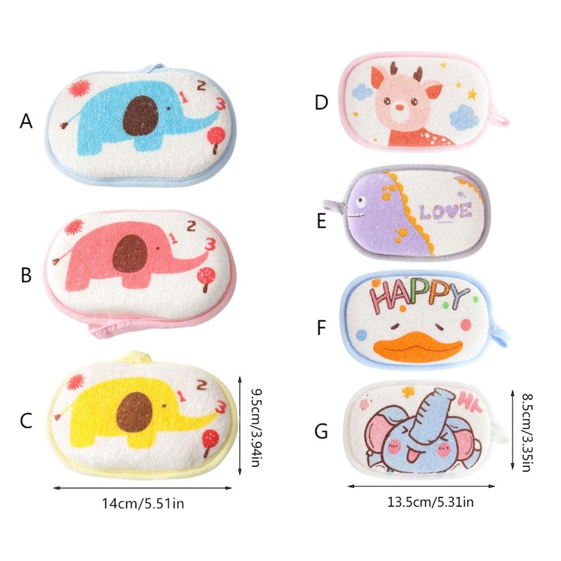 Kids Bath Sponge Soft Shower Sponge Skin Protective Baby Shower Sponges Newborn Toddler Bath Foam High Absorbent Sponge
