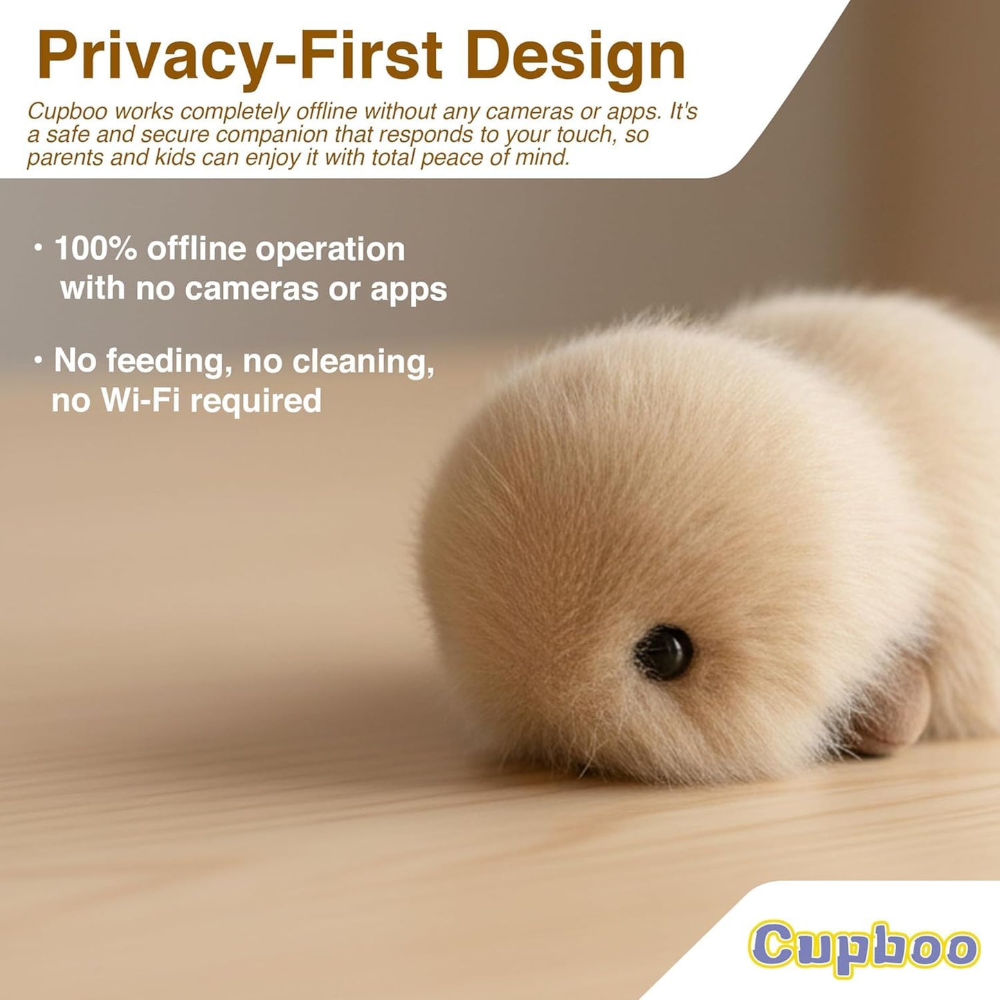 cupboo Interactive AI Plush Companion Pet– Privacy Safe Smart Adaptive Learning Emotional Support Robot Pets, Anxiety Relief Comfort| Ideal Toy Gift for All Occasion(Purple)