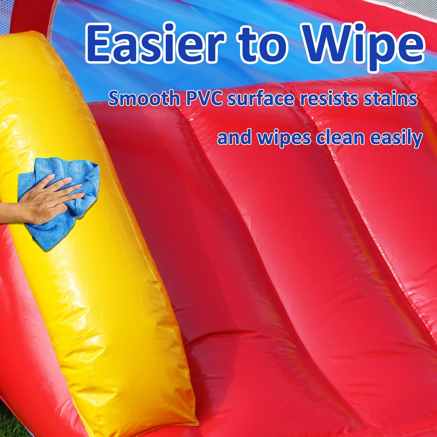 Hongcoral PVC Bounce House, Heavy-Duty Jumping Castle with Large Slide, 450LBS Capacity, Inflatable Bouncer with Blower - for Kids' Indoor & Outdoor Fun
