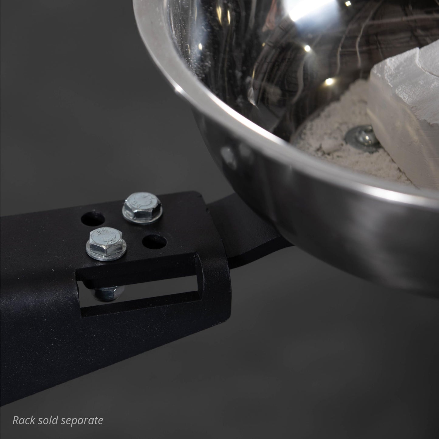 Titan Mounted Rack-Mounted Chalk Bowl Fits T-3 or X-3 Series Power Racks, 14" Stainless Steel Bowl"