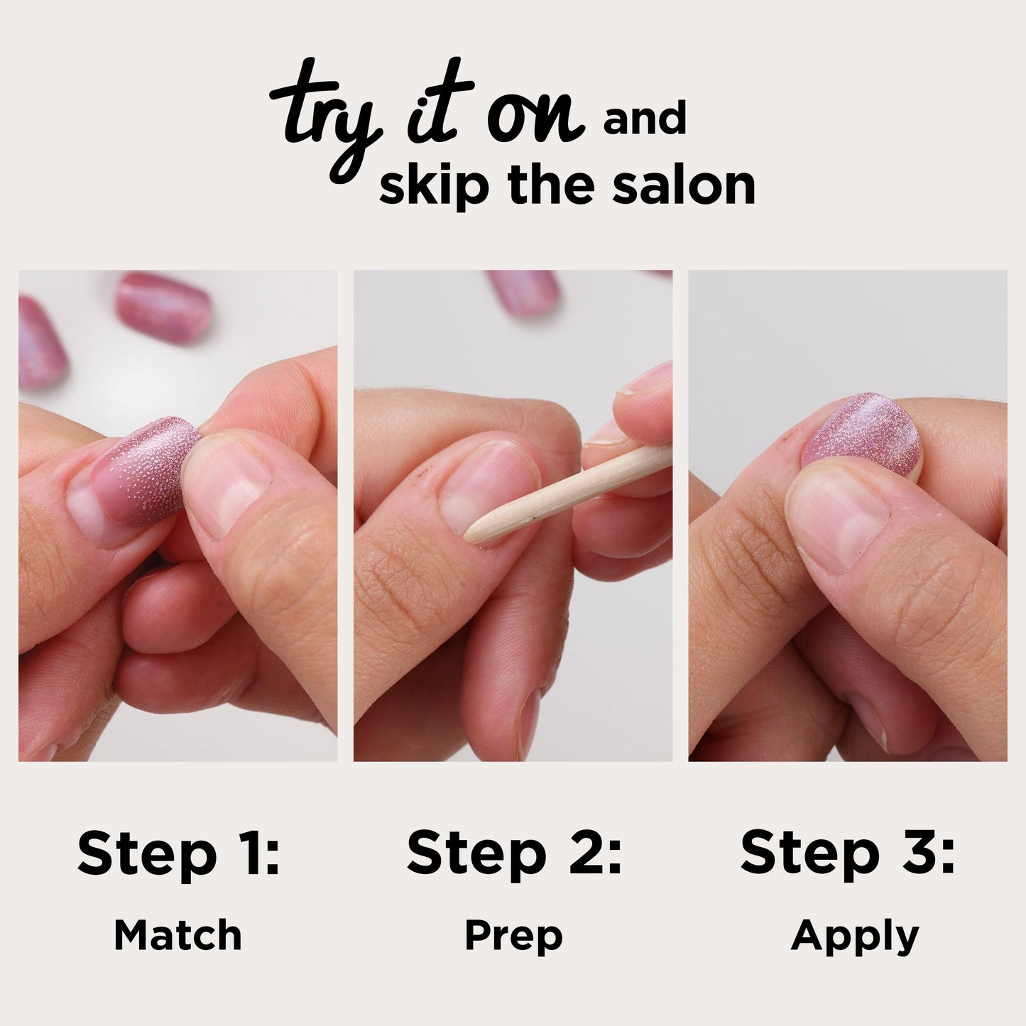 Sally Hansen Salon Effects Perfect Press-On Nails | Sq-oval Shape | Easy to Apply, Non-Damaging | 30 Nails, Nail Glue, Adhesive Tabs, File | Lost in the Frost