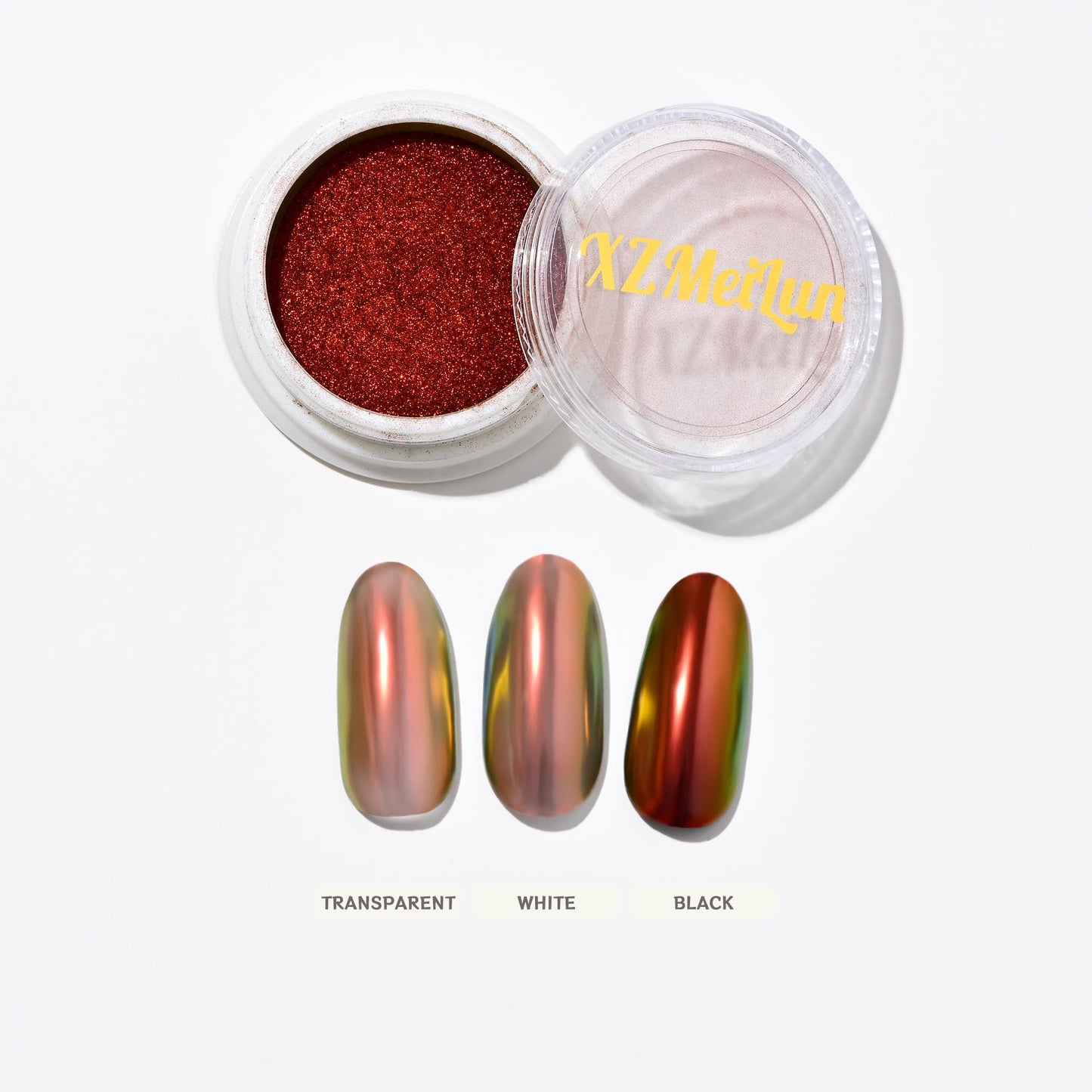 XZMeiLun Chameleon Chrome Nail Powder, Big-Capacity 0.8g Aurora Green Turns Red Mermaid Aurora Powder Pigment Pearlescent Nail Art Glitter Decoration, Can Mixed with Builder Gel Nail Polish for Use