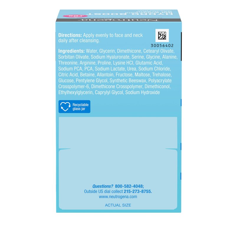 Neutrogena Hydro Boost Gel Cream, 48 Hr Hydration for Normal/Dry Skin, Fragrance Free, Face Moisturizer with Hyaluronic Acid, 1.7 oz. & Trial Size Hydrating Gel Cleanser, 0.5 fl oz, 2 Pack