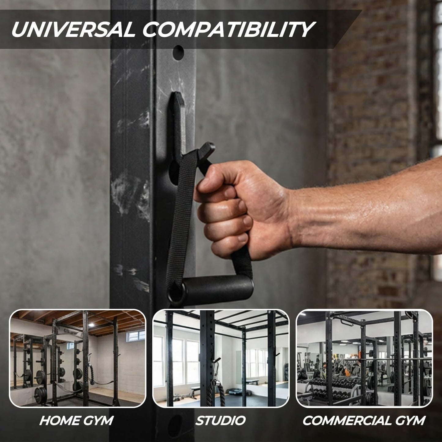 Lights Mountain Power Rack Hooks 10 Pack, J Hooks for Squat Rack, Heavy Duty Gym Storage Hooks for Resistance Bands, Belts, Chains & Cable Attachments & Accessories, Fits 5/8" & 1"" Holes"