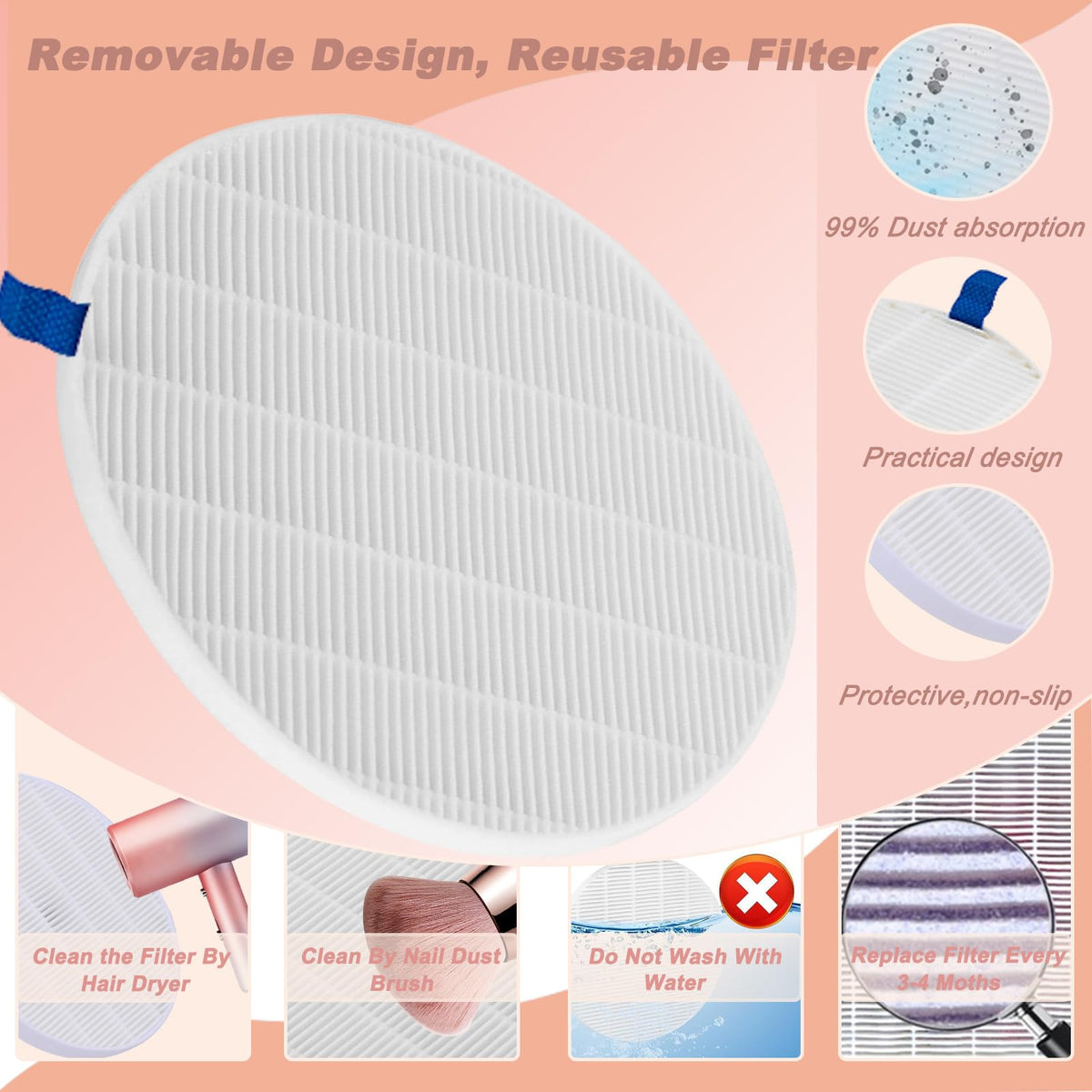 ibubu Professional Pedicure Nail Fan Vacuum Dust Cleaner Collector Quiet Nail Tech Adjustable Speed with LED Display Low Noise Strong Suction Detachable Easy to Clean for Manicure Salon & Home Use