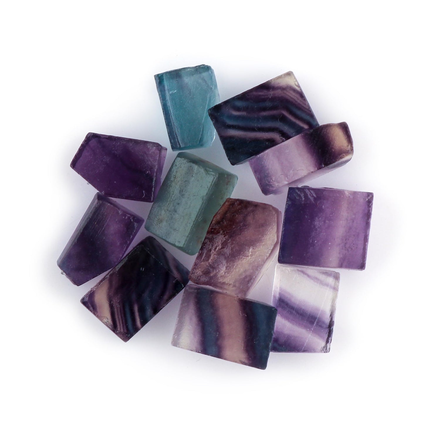 CRYSTALIS 100cts Natural Fluorite Raw Crystals, Loose Gemstone Wholesale Bulk Rough Jewelry Making Supply, Chakra And Healing Raw Stones, Wire Wrapping, DIY, Tumbling, Gem Collection, AA+
