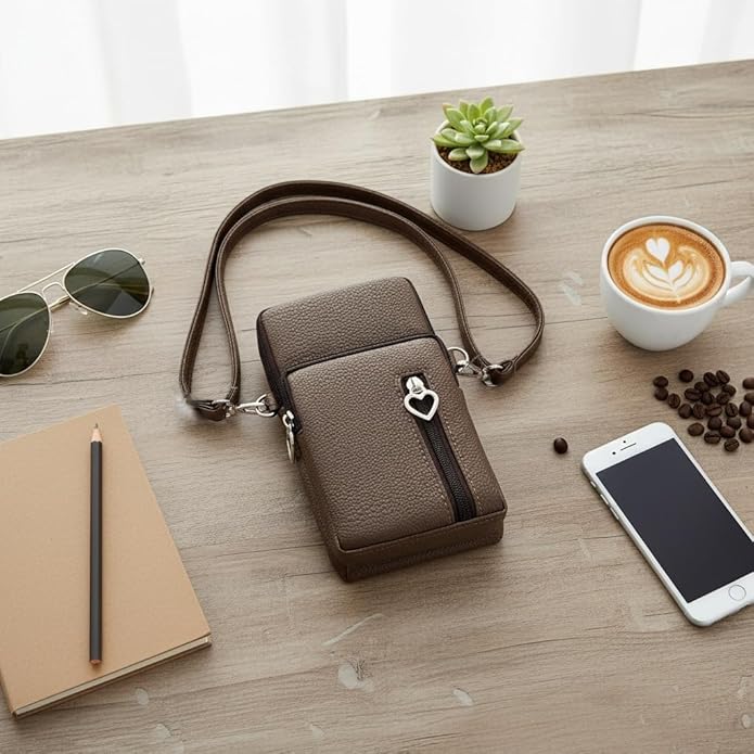 JANKS Small Crossbody Bag for Women - Mini Phone Purses with Crossbody Strap and Wallet - Nylon Arm Bag