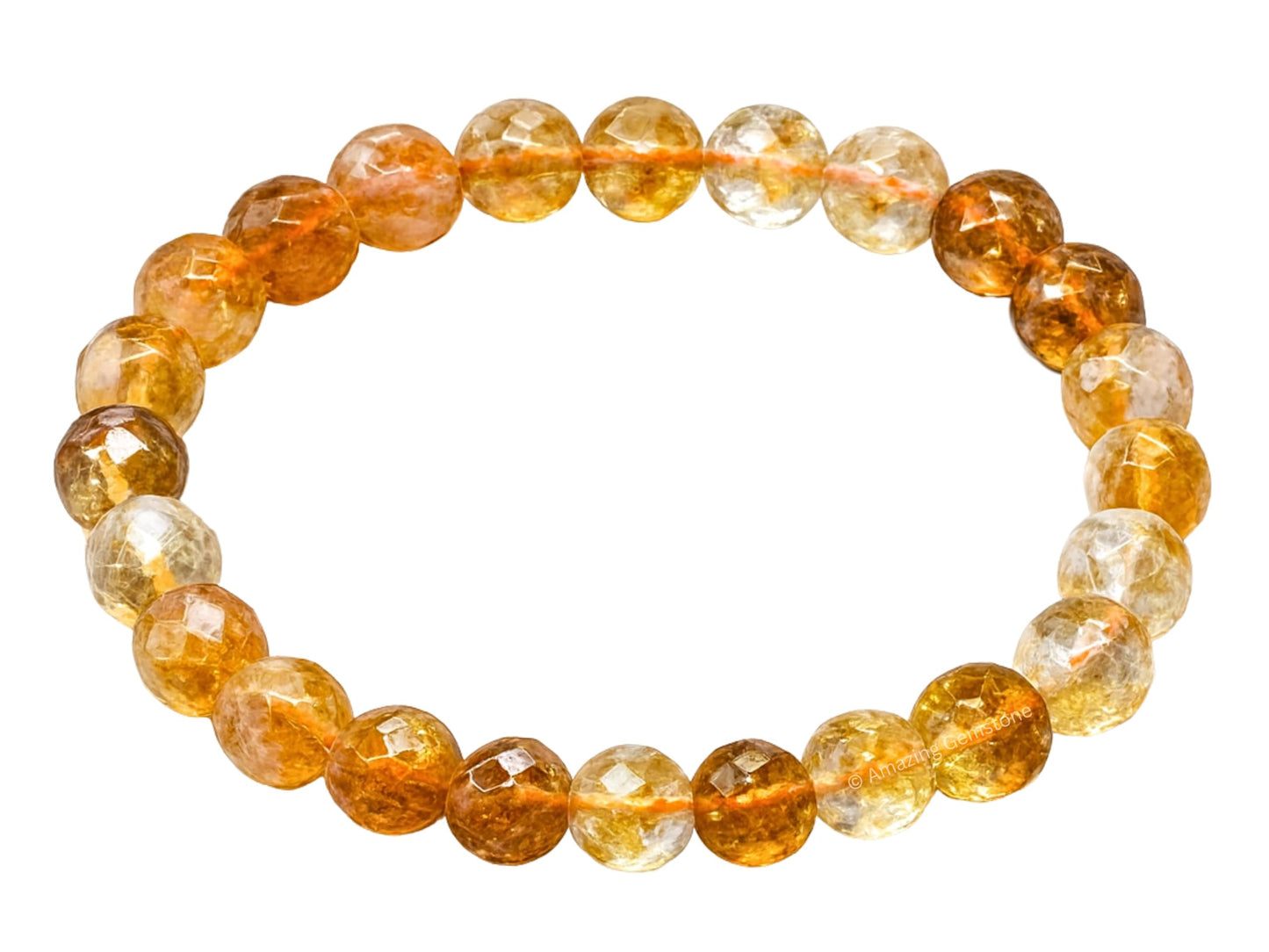 Amazing Gemstone Citrine Bracelet for Women - Chakra Mens Bracelet Protection Crystals and Healing Stones - Blessing Bracelet Spiritual Meditation Gift Christmas Stocking Stuffers