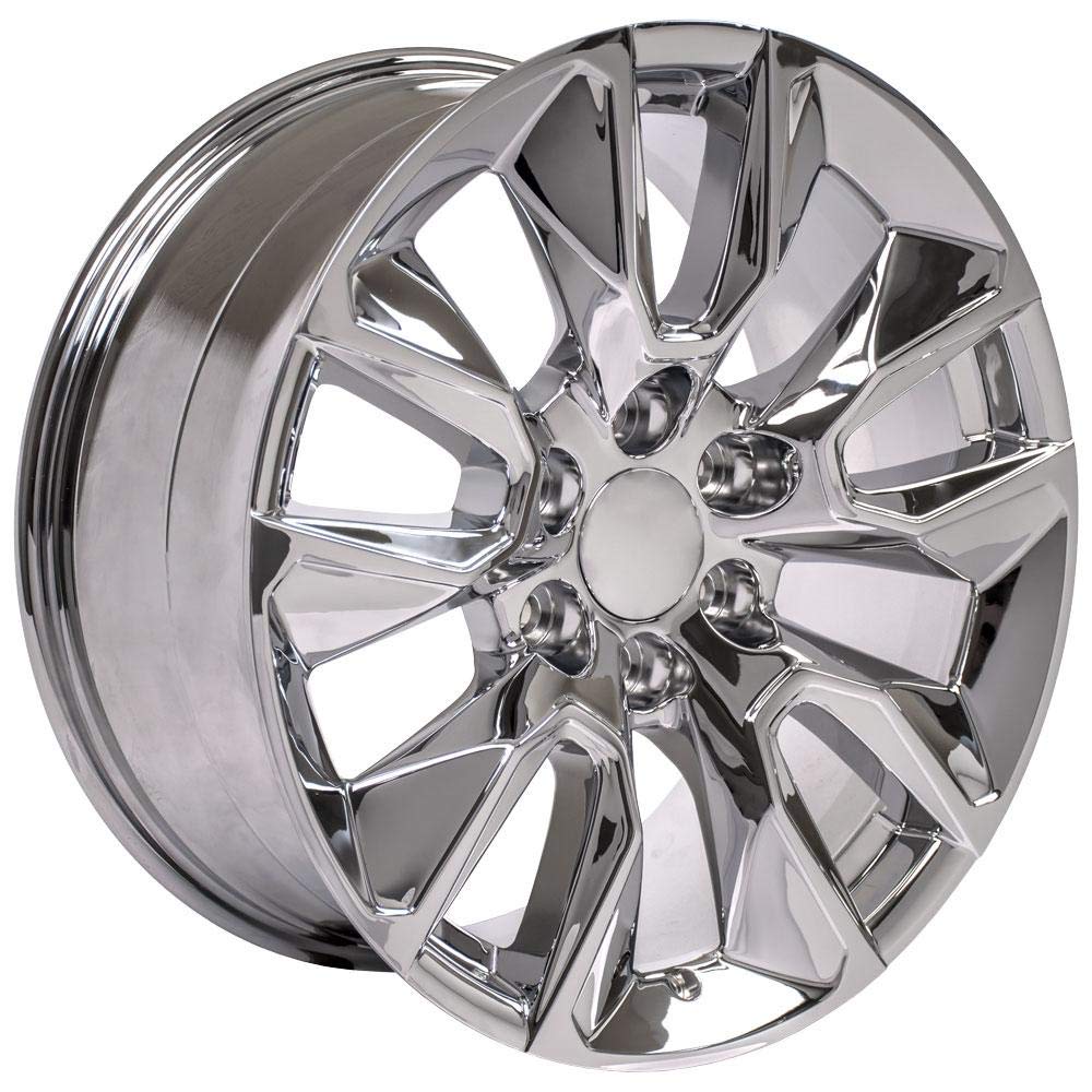 OE Wheels CV32 20 Inch Rim Fits Silverado 1500 RST Style 6x139.7 20x9 Chrome - Hollander 5916 (1)