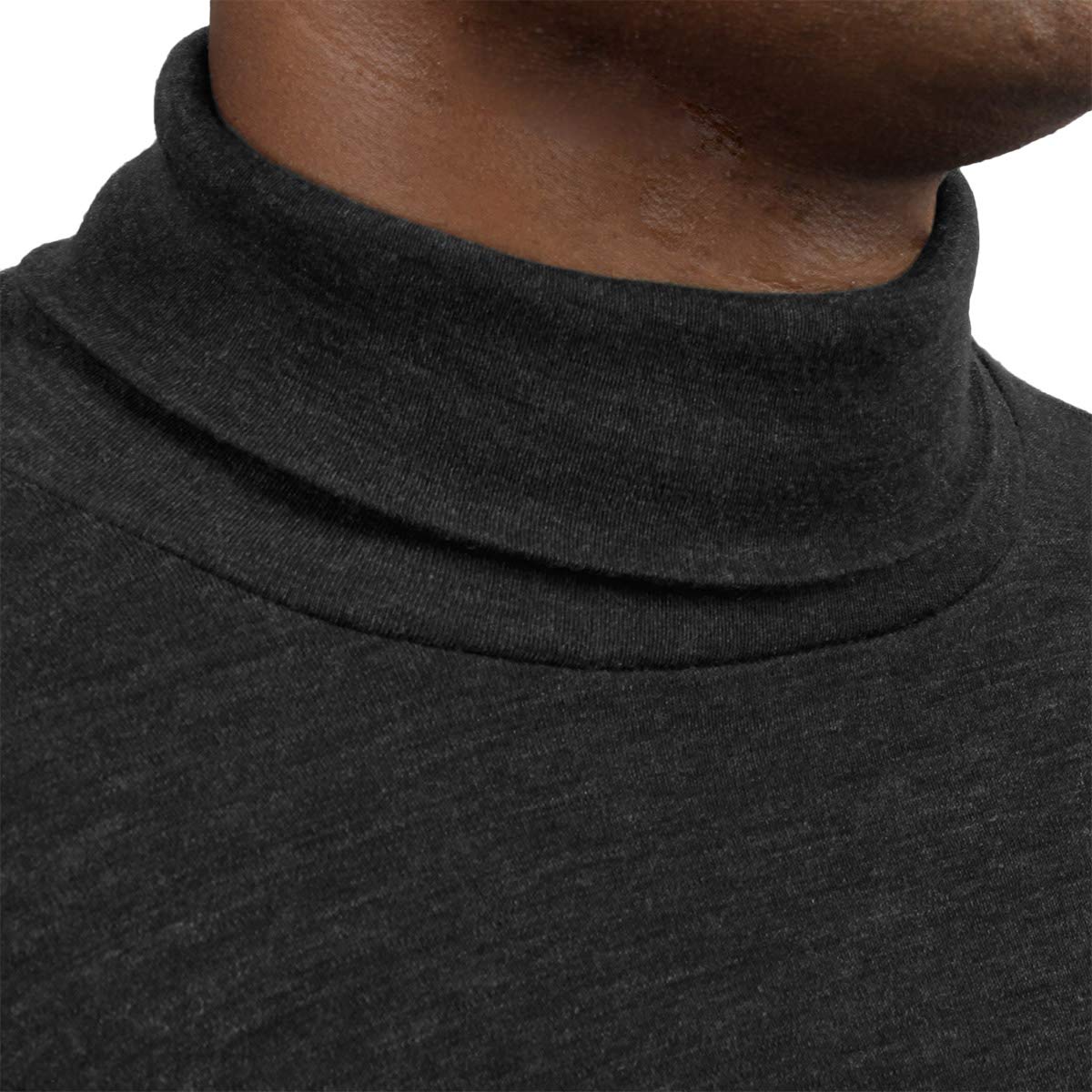Minus33 100% Merino Wool Base Layer 712 MidWeight Turtleneck Black. X-Large