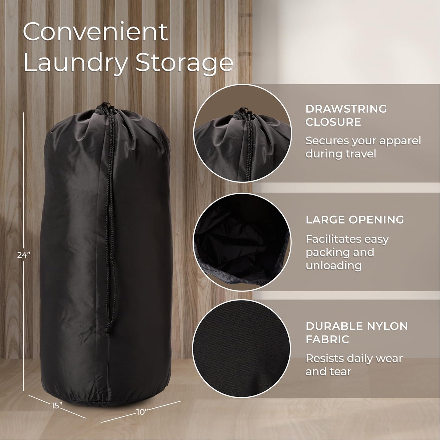 Briggs & Riley Travel Laundry Bag with Drawstring & Carry On Compression Packing Cube Set- Bag Organizer for Suitcase & Luggage, Travel Essentials for Women & Men, Pack Accessories for Vacation- Black