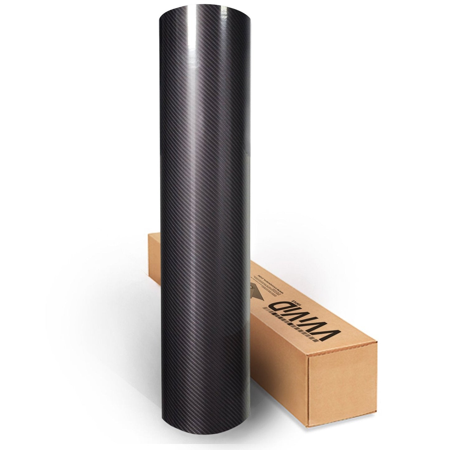 Dark Grey High Gloss Carbon Fiber Tek R Vinyl Wrap Film (25ft x 5ft)