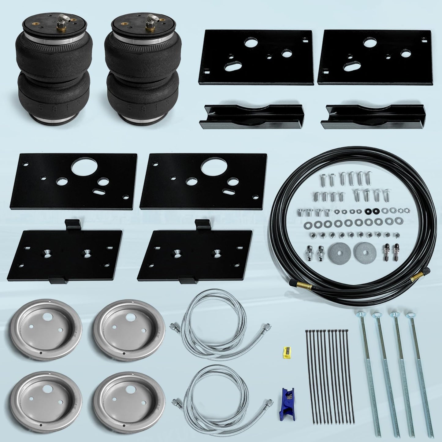 FLOVENTIS 2PCS Air Spring Bags Suspension Kit for 2014-2024 Ram 2500 2WD and 4WD Pickups Ultimate Plus Rear Helper Bag Spring Towing 5000 lbs (7X89289)