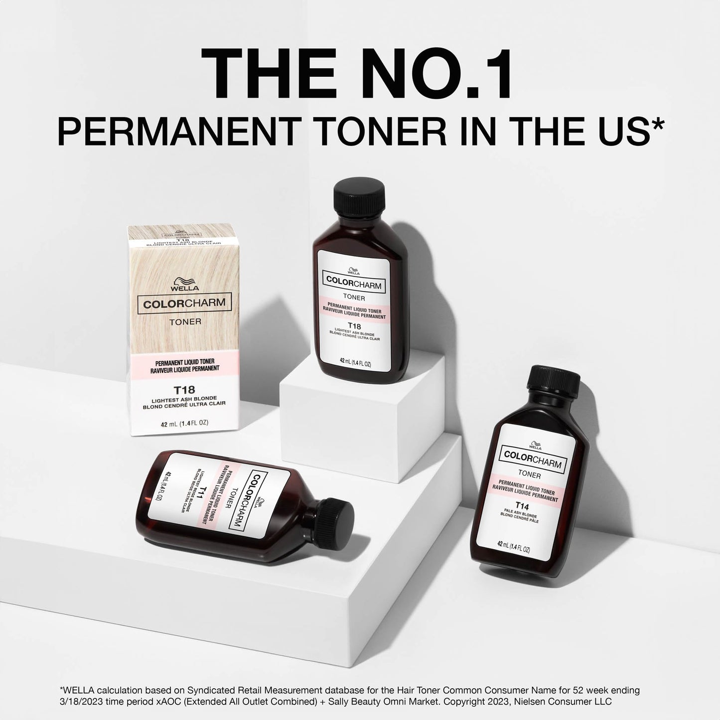 COLORCHARM Permanent Liquid Toners | Neutralize Brass | Free of Parabens | Vegan | T11 Lightest Beige Blonde | 1.4 Fl Oz