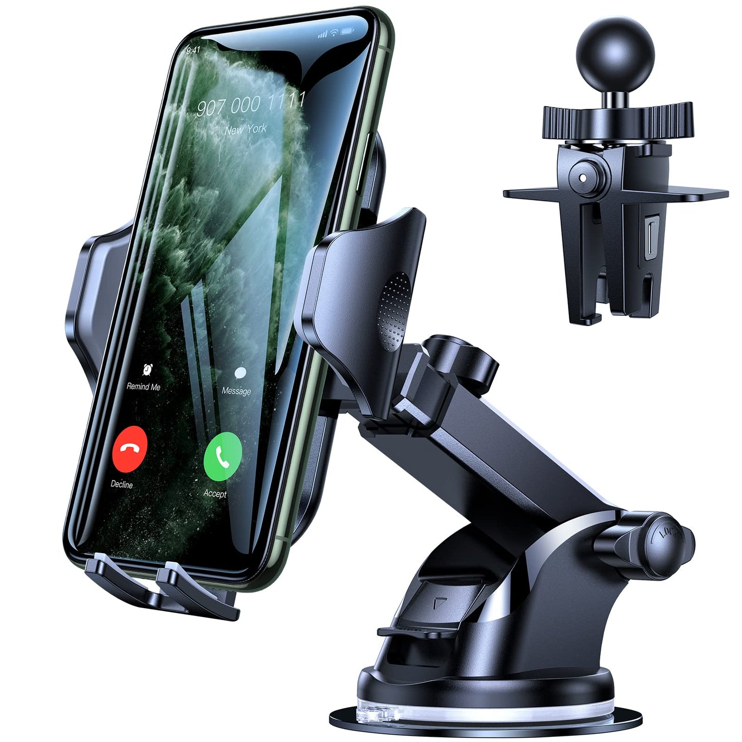 VICSEED [No.1 Powerful Suction] [Rally Racing-Grade Stability] Phone Holders for Your Car 2025 Upgraded Car Phone Holder Mount Truck Stand for Dashboard Windshield Vent for iPhone Samsung All Phones