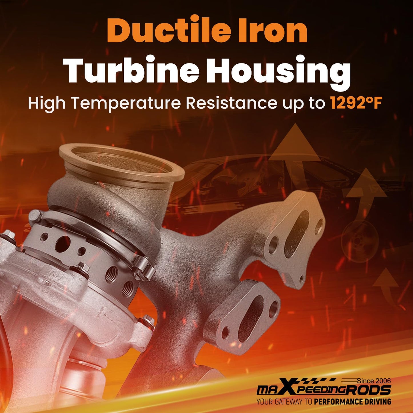 maXpeedingrods 667-203 Turbo Turbocharger for Chevrolet Chevy Cruze 2011-2016 Sonic 2012-2020 Trax 2013-2021, for Buick Encore 2013-2021, 1.4L Engine, 55565353, Basic VL Series