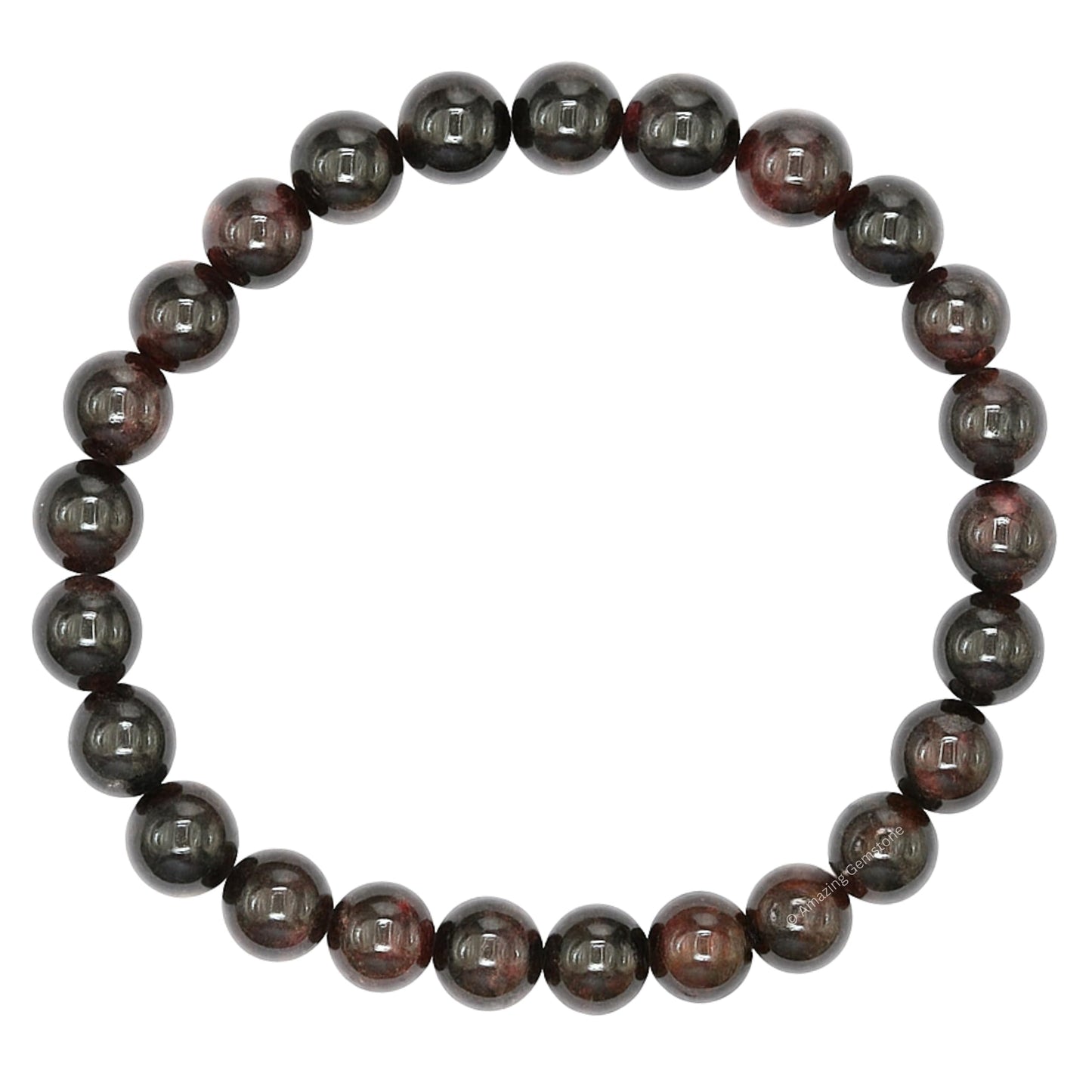 Amazing Gemstone Crystal Bracelet for Women Men's Gifts - Protection Healing Crystal Bracelet - 8mm Gemstone Beaded Stretchable Bracelet Pulseras Para Hombres Mujer Stocking Stuffers Mothers Day Gift (Garnet)