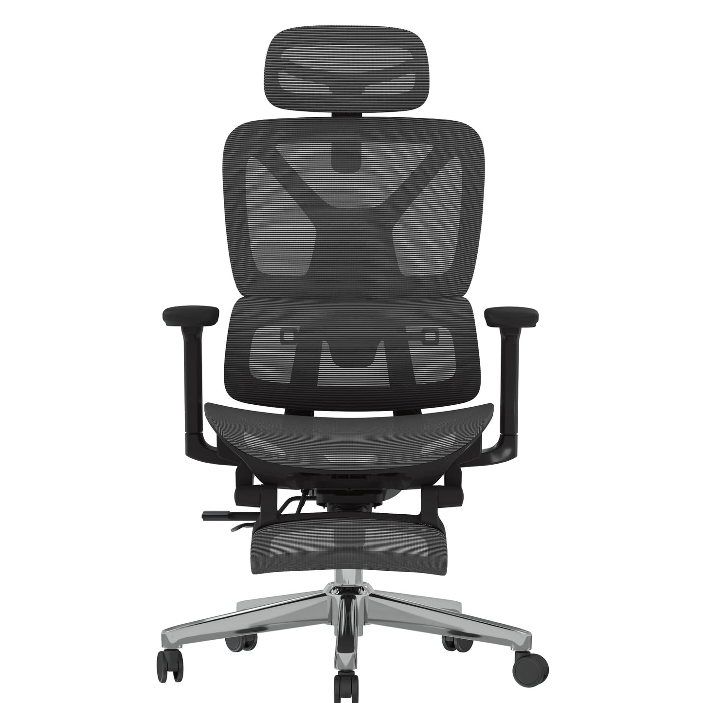 FLEXISPOT ErgoX Premium Ergonomic Office Chair with Footrest- Adjustable 3D Armrests, Dynamic Lumbar Support, Recline & Tilt Function, Mesh Seat, for Home & Office Use,Dark Grey