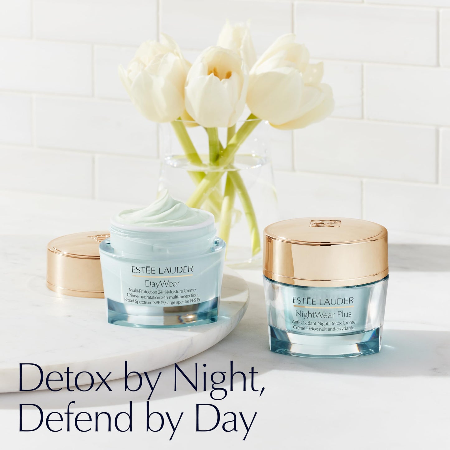 Estée Lauder DayWear Multi-Protection Anti-Oxidant 24H-Moisture Cream SPF 15 | Anti-Aging Moisturizer | Face Cream for Normal/Combination Skin, 1.7 Ounce, (Pack of 2)
