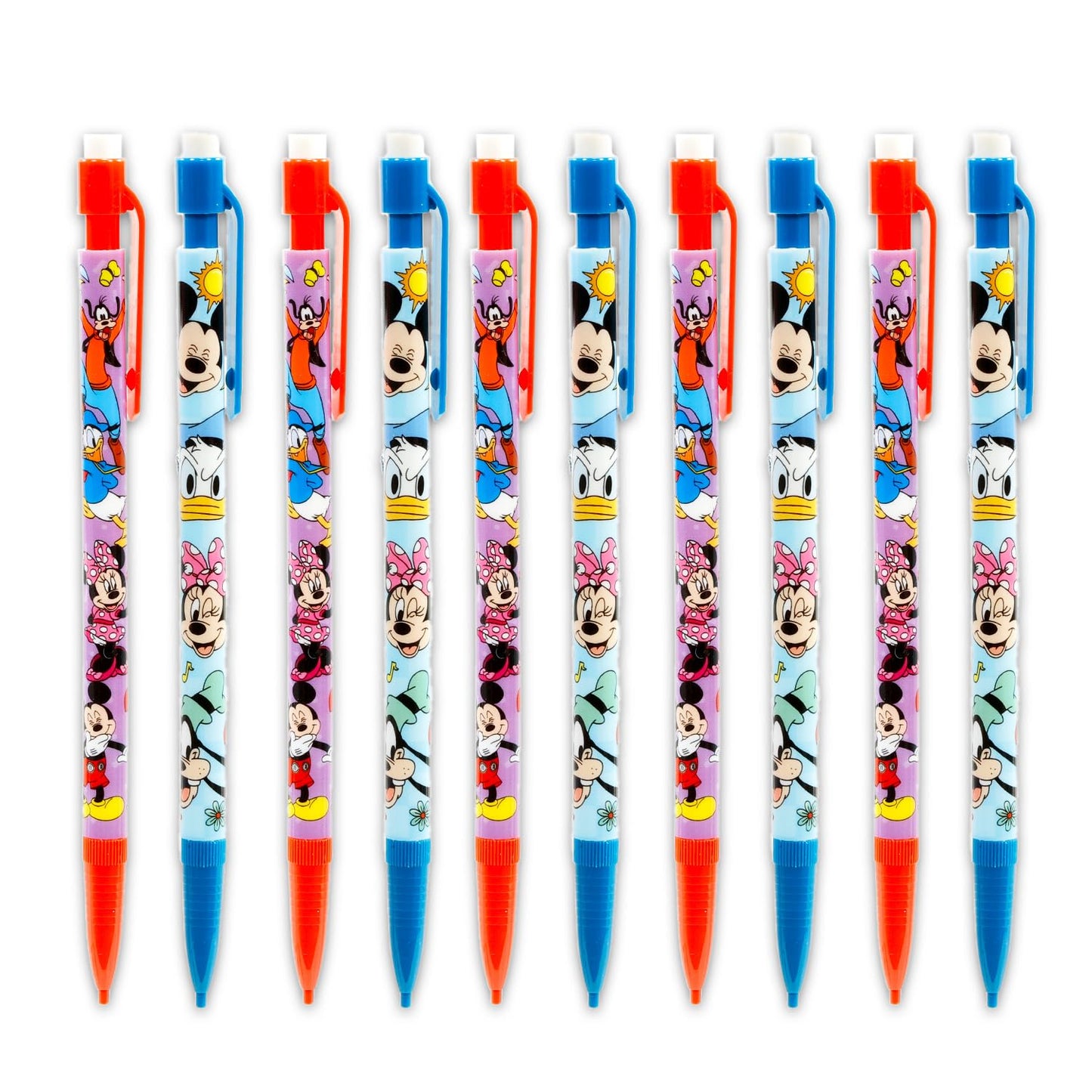 Mickey and Minnie Mechanical Pencils and Erasers Party Favors Bulk, 20 Pencils and 8 Erasers for Goodie Bags, Loot Bags, Classroom Prizes Plus More | Disney Party Supplies Kids, Boys, Girls